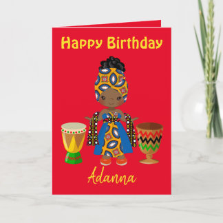 Afrikaanse Birthday Greetings Feestdagen Kaart
