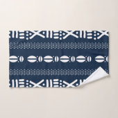 Afrikaanse blauwe modder doek geïnspireerd handdoe bad handdoek (Handdoek)