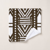 Afrikaanse Bogolaanse stijldoek geïnspireerd handd Bad Handdoek (Wasdoekje)