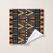 Afrikaanse Bogolaanse stijldoek geïnspireerd handd Bad Handdoek (Wasdoekje)