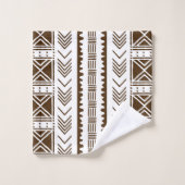 Afrikaanse Bogolaanse stijldoek geïnspireerd handd Bad Handdoek (Wasdoekje)