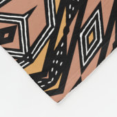 Afrikaanse Bogolan modder doek patroon Fleece Deken (Hoek)