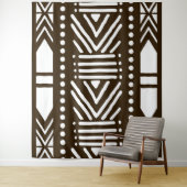 Afrikaanse Bogolan Tapestry Wandkleed (In situ)