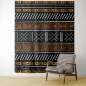 Afrikaanse Bogolan Tapestry Wandkleed (In situ)