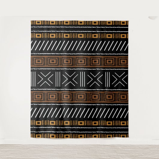 Afrikaanse Bogolan Tapestry Wandkleed (Voorkant)