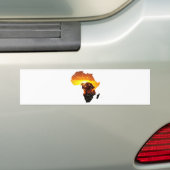 Afrikaanse boom bumpersticker (Op auto)