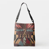 Afrikaanse boomstammen crossbody tas (Achterkant)