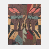 Afrikaanse boomstammen fleece deken (Voorkant)