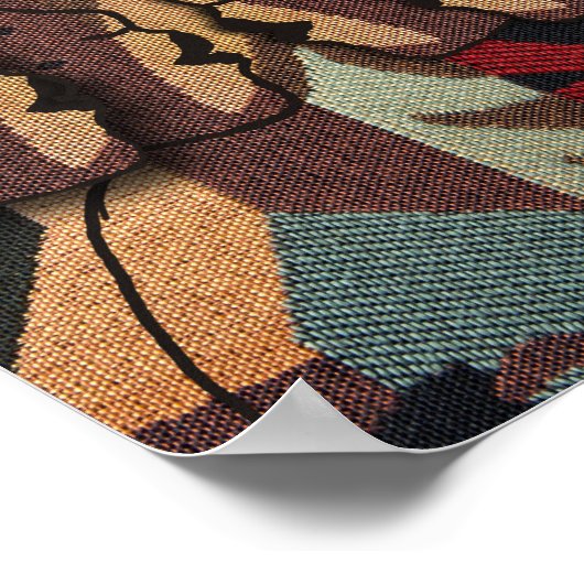 Afrikaanse boomstammen poster (Hoek)