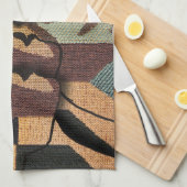 Afrikaanse boomstammen theedoek (Quarter Fold)