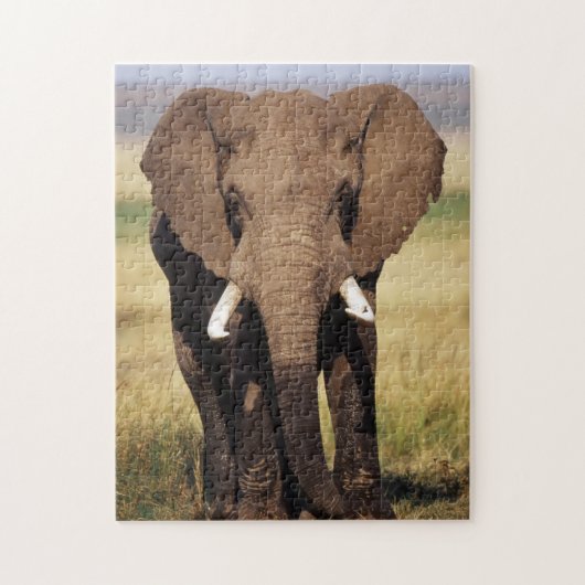Afrikaanse Bosolifant Legpuzzel (Verticaal)