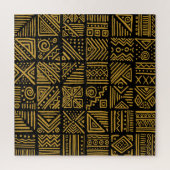 Afrikaanse botsing: etnische stam naadloos. legpuzzel (Verticaal)