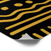 Afrikaanse botsing: etnische stam naadloos. poster (Hoek)