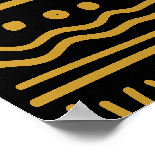 Afrikaanse botsing: etnische stam naadloos. poster (Hoek)