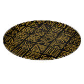 Afrikaanse botsing: etnische stam naadloos. snijplank (Hoek)