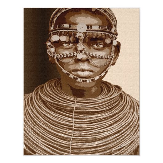 Afrikaanse bride foto afdruk (Voorkant)