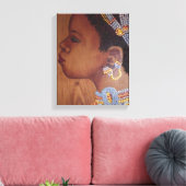 Afrikaanse bruid verpakt canvas (Insitu (Woonkamer))