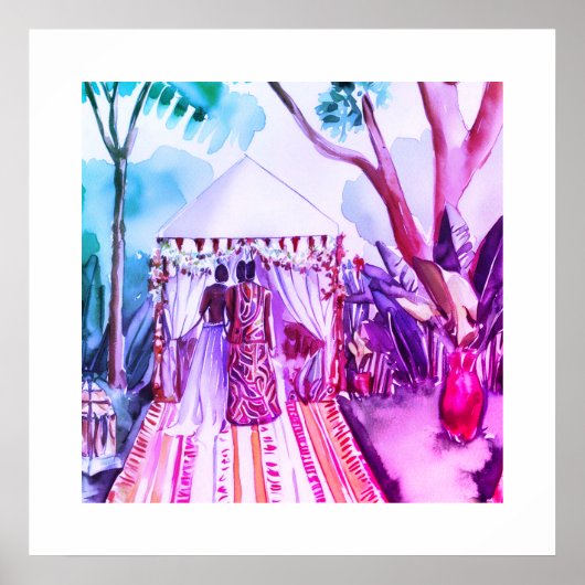 Afrikaanse bruiloft poster (Voorkant)