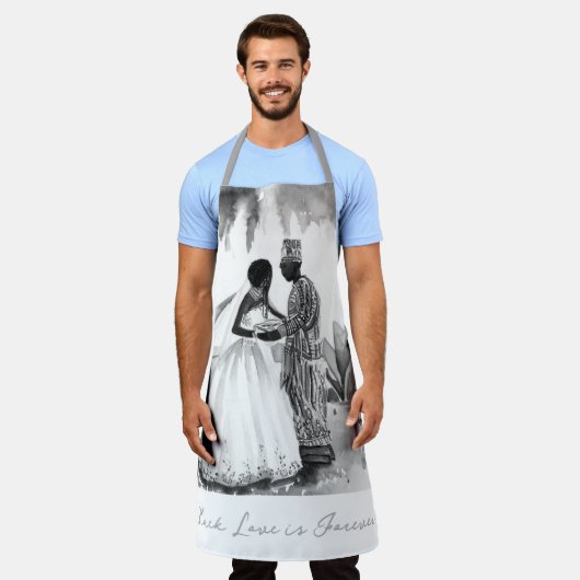 Afrikaanse bruiloft schort (Gedragen)