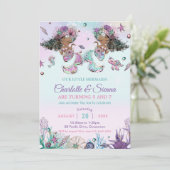 Afrikaanse bruine zeemeerminnen tweeling zussen ve kaart (Staand voorkant)