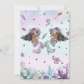 Afrikaanse bruine zeemeerminnen tweeling zussen ve kaart (Achterkant)