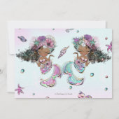 Afrikaanse bruine zeemeerminnen tweelingste zuster kaart (Achterkant)