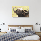 Afrikaanse buffel, Syncerus caffer Canvas Afdruk (Insitu (Slaapkamer))