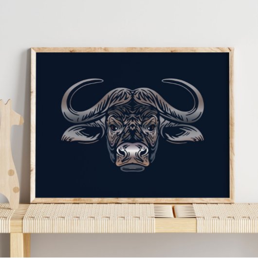 Afrikaanse buffelafdrukken | Afdruk van Afrikaanse Poster