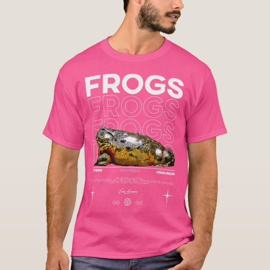 Afrikaanse Bullfrog Streetwear Frog Keeper T-shirt (Voorkant)