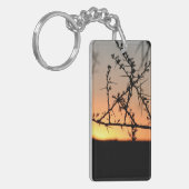 Afrikaanse Burchell's zebra met strepen in bushvel Sleutelhanger (Voorkant Links)