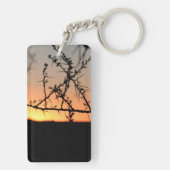 Afrikaanse Burchell's zebra met strepen in bushvel Sleutelhanger (achterkant)