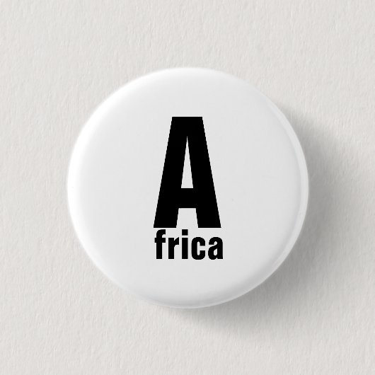 Afrikaanse Button (Voorkant)