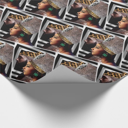 Afrikaanse ceremonie cadeaupapier (Hoek)