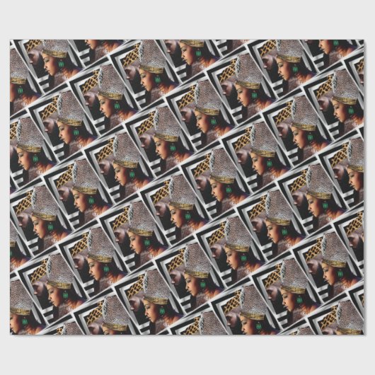 Afrikaanse ceremonie cadeaupapier (Vlak)