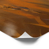 Afrikaanse Cheetah bij zonsondergang Perfect Poster (Hoek)