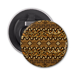 Afrikaanse cheetah huidpatroon 2 button flesopener