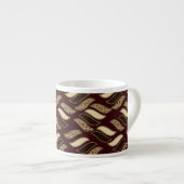 Afrikaanse cheetah huidpatroon 2 espresso kop (Voorkant rechts)