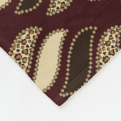 Afrikaanse cheetah huidpatroon 2 fleece deken (Hoek)