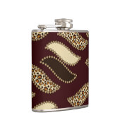 Afrikaanse cheetah huidpatroon 2 heupfles (Rechts)