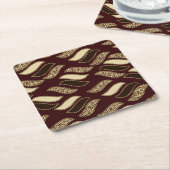 Afrikaanse cheetah huidpatroon 2 kartonnen onderzetters (Schuin)