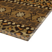 Afrikaanse cheetah huidpatroon 2 snijplank (Hoek)