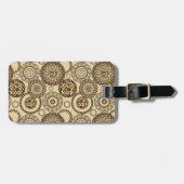 Afrikaanse cheetah huidpatroon 3 bagagelabel (Voorkant horizontaal)