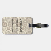 Afrikaanse cheetah huidpatroon 3 bagagelabel (Achterkant horizontaal)