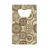 Afrikaanse cheetah huidpatroon 3 creditkaart flessenopener (Voorkant)