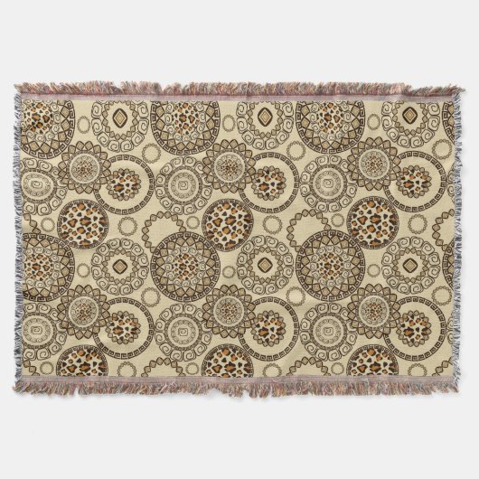 Afrikaanse cheetah huidpatroon 3 deken (Voorkant)