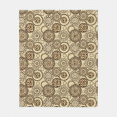 Afrikaanse cheetah huidpatroon 3 fleece deken (Voorkant)