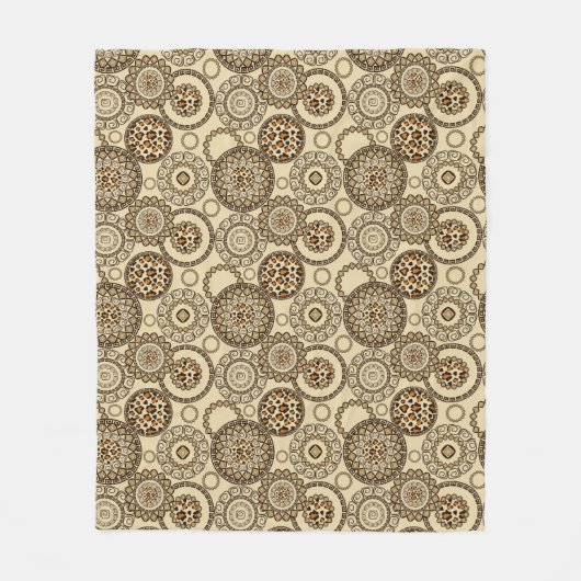 Afrikaanse cheetah huidpatroon 3 fleece deken (Voorkant)