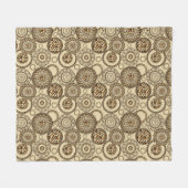 Afrikaanse cheetah huidpatroon 3 fleece deken (Voorkant (Horizontaal))