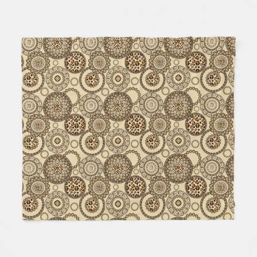 Afrikaanse cheetah huidpatroon 3 fleece deken (Voorkant (Horizontaal))