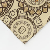 Afrikaanse cheetah huidpatroon 3 fleece deken (Hoek)